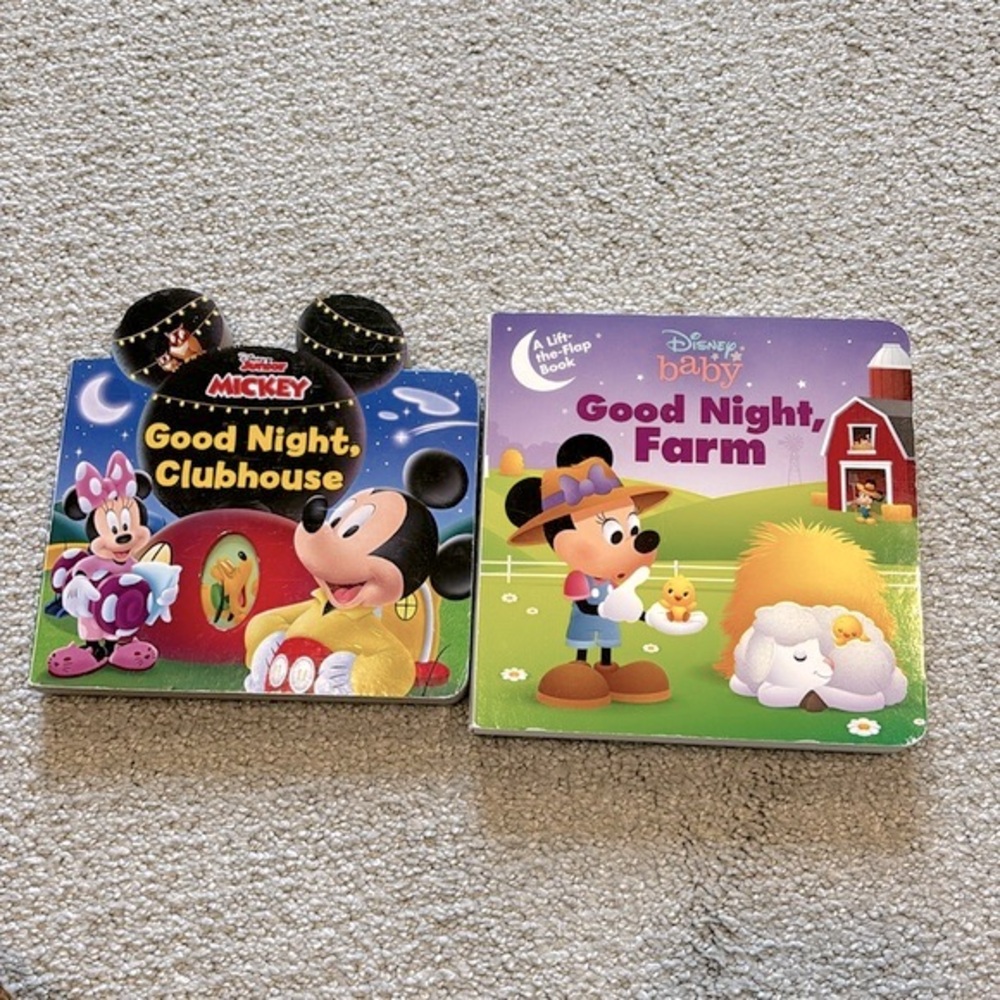 Two Baby/Toddler Disney Books